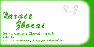 margit zborai business card